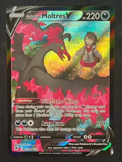 Pokemon Galarian Moltres V SWSH Astral Radiance TG20/TG30 NM - Image 1