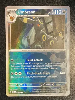 Umbreon Poke Ball Pattern Holo Rare 059/131 Pokemon TCG Prismatic Evolutions NM - Image 1