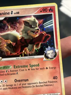 Pokemon TCG Arcanine G Lv60 Holo(swirl) Rare Platinum Supreme Victors 15/147- LP - Image 2