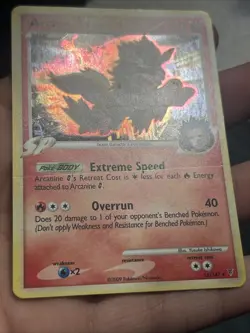 Pokemon TCG Arcanine G Lv60 Holo(swirl) Rare Platinum Supreme Victors 15/147- LP - Image 3