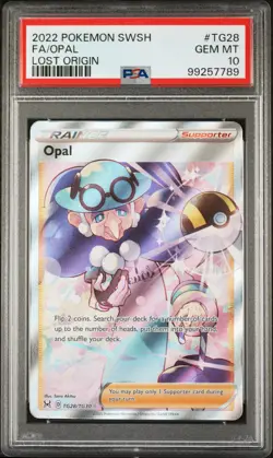 2022 POKEMON SWORD & SHIELD LOST ORIGIN #TG28 FULL ART/OPAL PSA 10 - Image 1