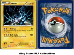 2011 Pokemon, Black & White Promos, #BW24 Zekrom, Holo Black Star Promo - Image 1