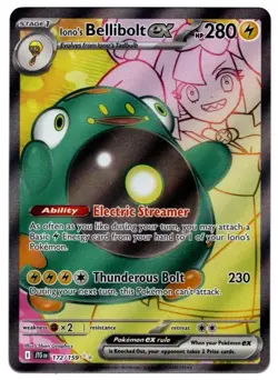 2025 Pokemon TCG Scarlet and Violet Journey Together #172 Iono's Bellibolt ex UR - Image 1