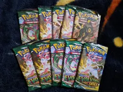 NEW & SEALED Lot Of 10 Pokemon Sword & Shield Evolving Skies Booster Packs - Image 1