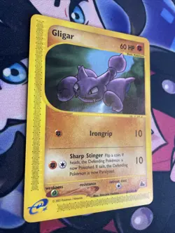 Gligar Skyridge e-Series Near Mint 59/144 Regular Non-Holo Pokemon Common 2003 - Image 2