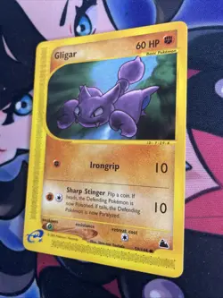Gligar Skyridge e-Series Near Mint 59/144 Regular Non-Holo Pokemon Common 2003 - Image 3