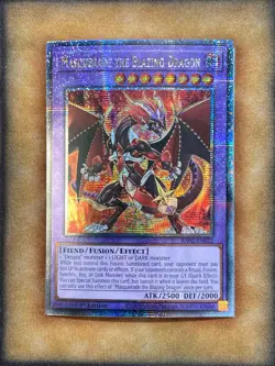 Yugioh Masquerade the Blazing Dragon RA02-EN022 Quarter Century Rare 1st Ed NM - Image 1