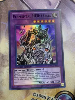 Elemental Hero Gaia CT08-EN011 Super Rare - Limited Edition NM Edison Yugioh - Image 1