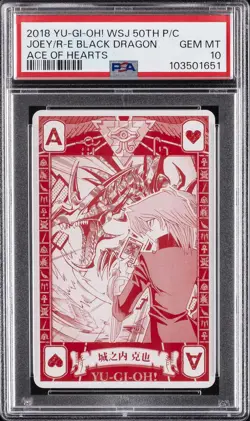 2018 ACE OF HEARTS JOEY WHEELER/RED-EYES BLACK DRAGON PSA 10 - Image 1
