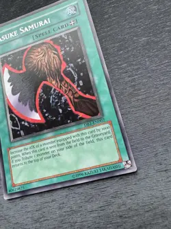 YuGiOh! Axe Of Despair / Sasuke Samurai DB1 - Error Misprint Wrong Name LP - Image 5