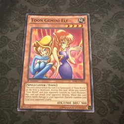 Yugioh Toon Gemini Elf BP02-EN033 1st Edition Common - Image 1