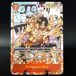 Portgas.D.Ace OP02 Manga PROXY CARD- ENGLISH- High Quality Texture - Image 1