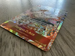 Portgas.D.Ace OP02 Manga PROXY CARD- ENGLISH- High Quality Texture - Image 3