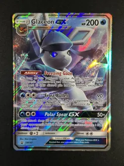 Glaceon GX SM147 - Black Star Promo - Holo Rare Pokemon Card - Image 1