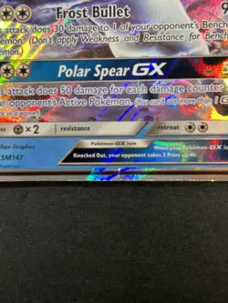 Glaceon GX SM147 - Black Star Promo - Holo Rare Pokemon Card - Image 4