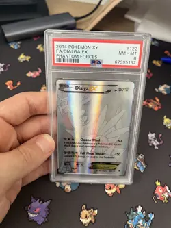 Pokemon TCG Dialga EX Card Phantom Forces Secret Rare 122/119 PSA 8 - Very Rare - Image 4
