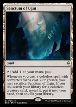 1 x Sanctum of Ugin - Battle For Zendikar - Light Play - MTG - Image 1