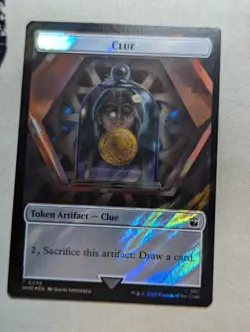 Token - Clue & Fish - MTG - WHO -0055 & 0042 - Surge FOIL - Image 1