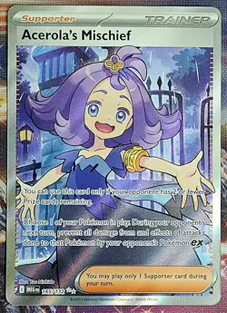 Acerola's Mischief 165/132 Mega Evolution Pokemon Full Art Trainer - Image 1