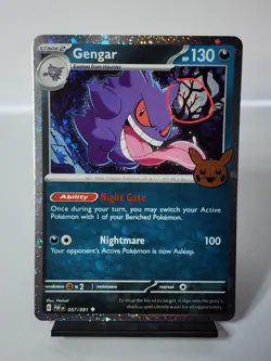 Pokemon Gengar Trick or Trade BOOster 057/091 Cosmos Holo SWIRL 🌀 #4 - Image 1