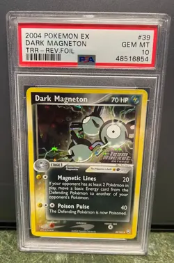 Dark Magneton Reverse Holofoil PSA 10 GEM MINT EX Team Rocket Returns Pokemon - Image 1