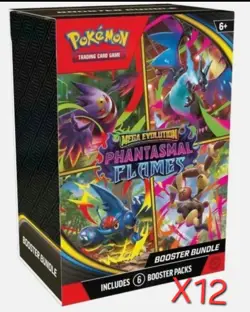 Pokemon TCG: Mega Evolution - Phantasmal Flames Booster Bundle Lot 12 - PRESALE - Image 1