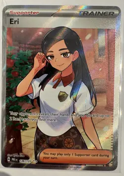 Eri 136/131 SV Prismatic Evolutions Full Art Secret Rare Holo Pokemon TCG NM - Image 1