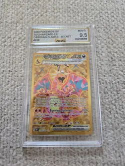 AGS 9.5 Charizard ex 228/197 Secret Rare Obsidian Flames 2023 Pokemon #228 - Image 1