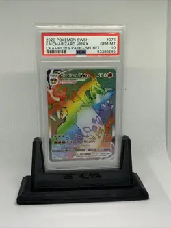 2020 Pokemon Charizard VMAX Champions Path Secret Rare 074/073 PSA 10 GEM MINT - Image 2