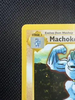 Pokemon Machoke 34/102 1st Edition Shadowless Base Set Card Unplayed Near Mint - Image 2