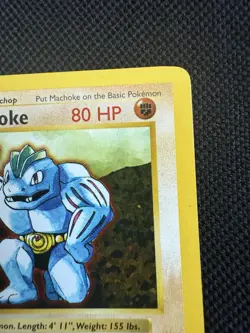 Pokemon Machoke 34/102 1st Edition Shadowless Base Set Card Unplayed Near Mint - Image 3