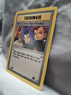 Pokemon 1999-2000 Here Comes Team Rocket! 1st Edition Rocket Raw Card Non holo - Image 5