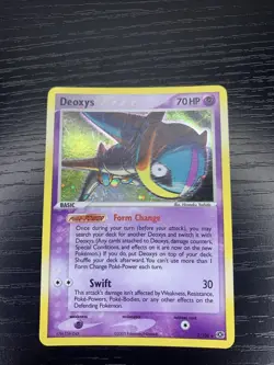 Pokemon TCG Deoxys 2/106 Speed Forme EX Emerald Holo Rare Card 2005 - Image 1