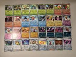 Pokemon Destined Rivals Lot of 32 Reverse Holo Cards / No Duplicates - Image 1