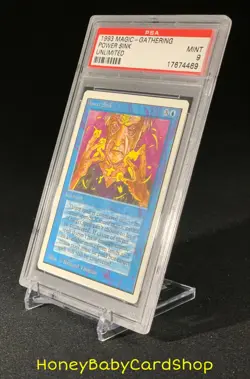 MTG Unlimited Edition 1993 Power Sink PSA 9 Mint Old School 93/94 - Image 3
