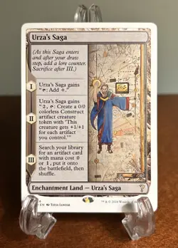 MTG Urza's Saga White Border Mystery Booster 2 MB2 NM Land Magic The Gathering - Image 1