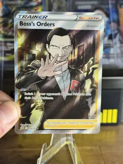 Boss's Orders 189/192 Full Art Trainer Rebel Clash Pokemon TCG - NM/MT - Image 1