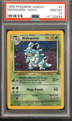 1999 POKEMON JUNGLE #7 NIDOQUEEN-HOLO PSA 10 - Image 1