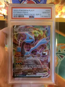 2023 Play! Pokemon Prize Pack Series 3 Kyurem VMAX - PSA 10 GEM MINT - Image 2