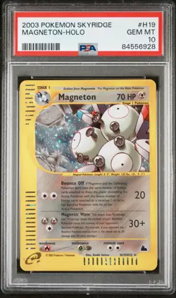 2003 POKEMON SKYRIDGE #H19 MAGNETON-HOLO PSA 10 - Image 1