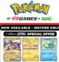 ⚡ Pokemon TCG EB Games Promo Set - Feraligatr, Pikachu & Toxtricity - Brand New - Image 4