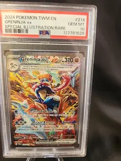 2024 POKEMON TWM EN-TWILIGHT MASQUERADE #214 GRENINJA EX PSA 10 - Image 5