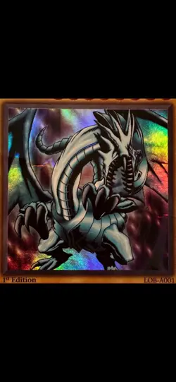 Yu-Gi-Oh! TCG Blue-Eyes White Dragon 1st Edition LOB-A001 English 1996 - Image 5