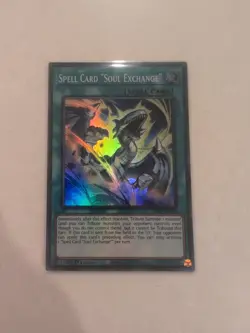 Yugioh - Spell Card “Soul Exchange” - INFO-EN100 - Super Rare - 1st Ed - M/NM - Image 1