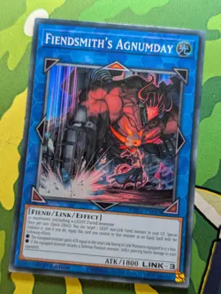 Fiendsmith’s Agnumday ROTA-EN045 Super Rare 1st Edition YuGiOh TCG Card - Image 1
