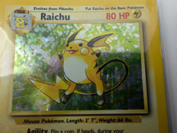 Raichu Holo Rare Card 14/102 Base Set Pokemon TCG HP - Image 4