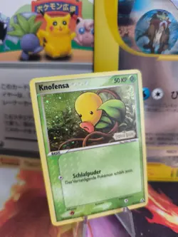 Pokemon Karte Card Knofensa Bellsprout Ex Legend Maker Reverse Stamp Holo NM - Image 1
