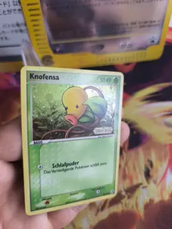Pokemon Karte Card Knofensa Bellsprout Ex Legend Maker Reverse Stamp Holo NM - Image 3