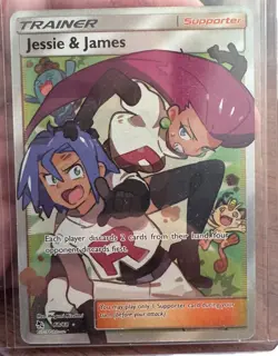 Pokemon TCG Jesse And James Full Art Trainer Card 68/68 Hidden Fates - Image 1