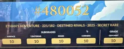ACE 10 Perfect Subs Pokemon TCG Ethans Adventure 236/182 Destined Rivals Card - Image 2